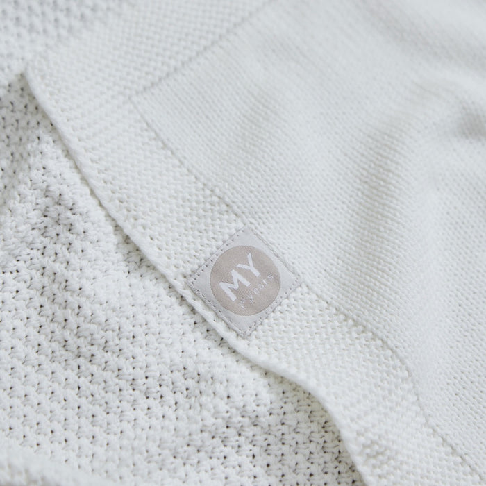 Personalised Fun On The Farm Ivory Knitted Shawl