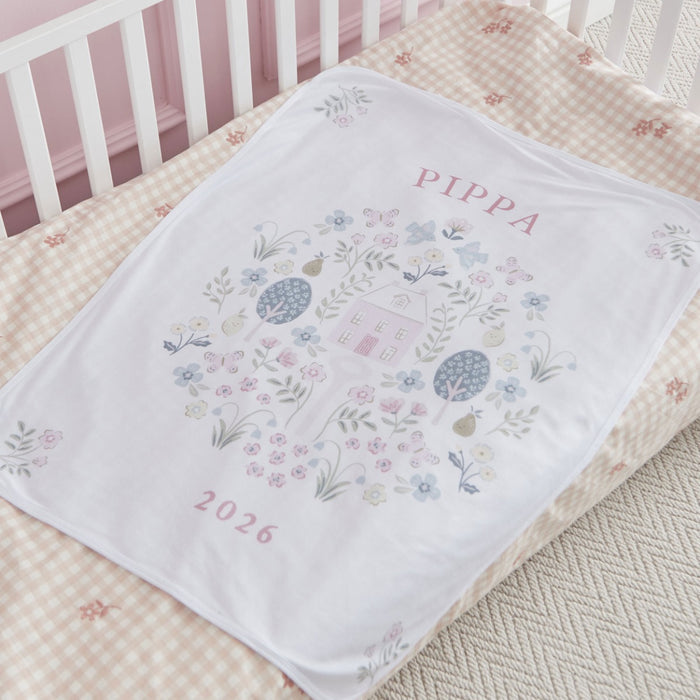 Personalised Garden Secrets Jersey Blanket