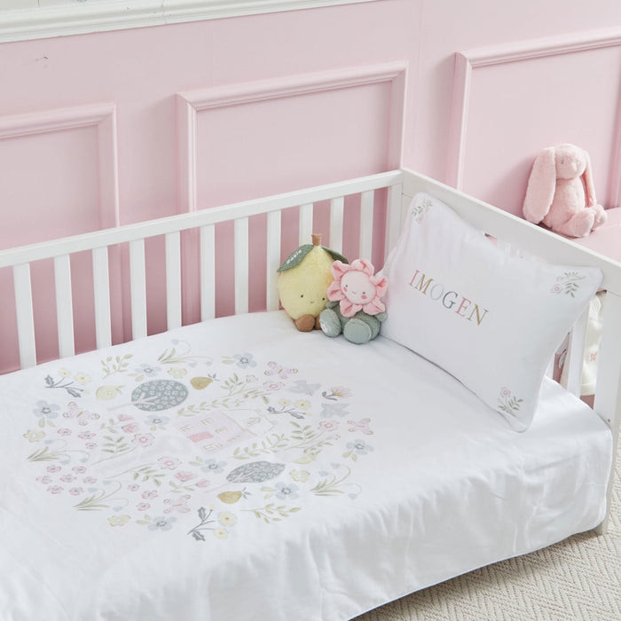 Personalised Garden Secrets Toddler Duvet and Pillow Set 150x120cm