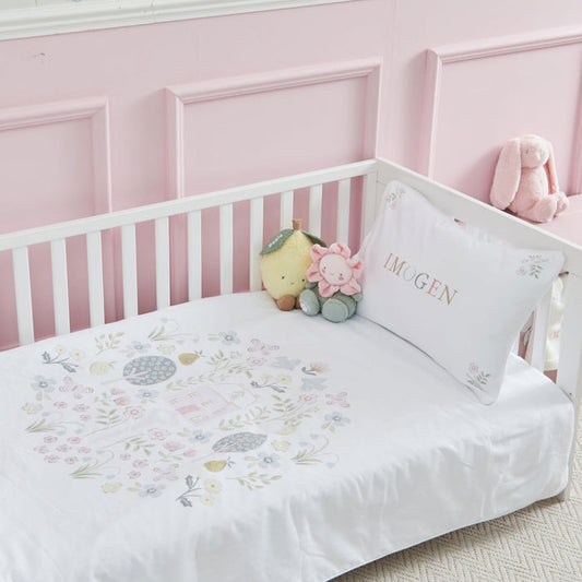 Personalised Garden Secrets Toddler Duvet and Pillow Set 150x120cm