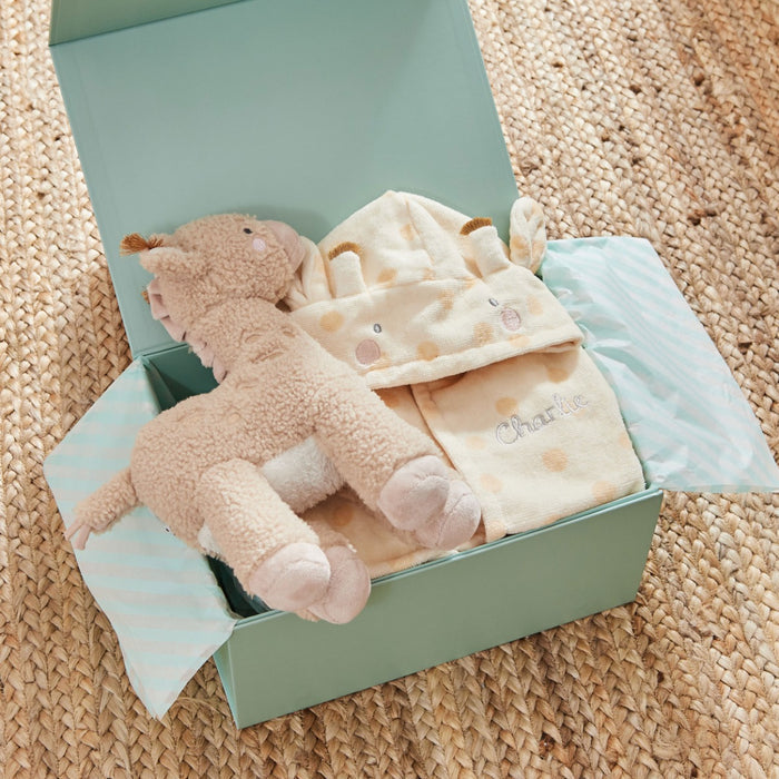 Personalised Giraffe Snuggle & Cuddle Gift Set