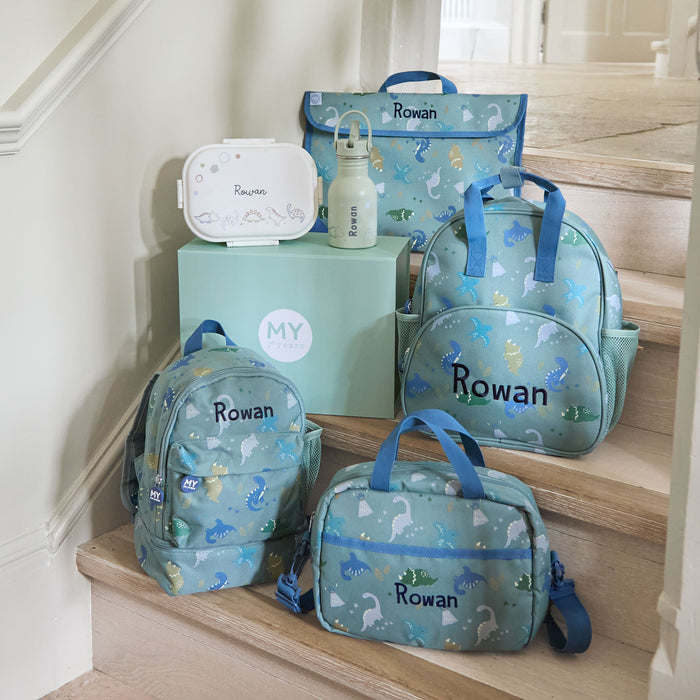 Personalised Green Dino Lunchbox