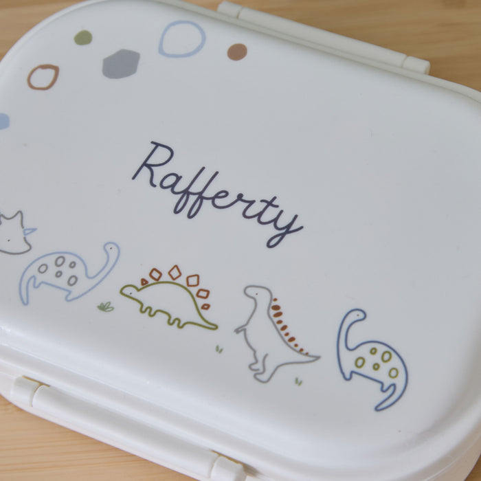 Personalised Green Dino Lunchbox