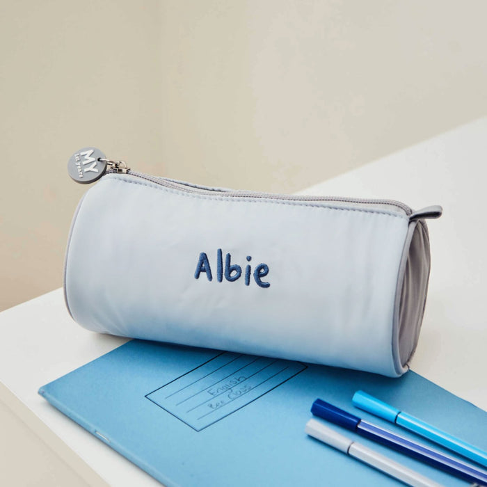 Personalised Grey Pencil Case