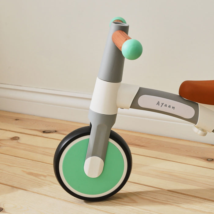 Personalised Hape Green Balance Bike
