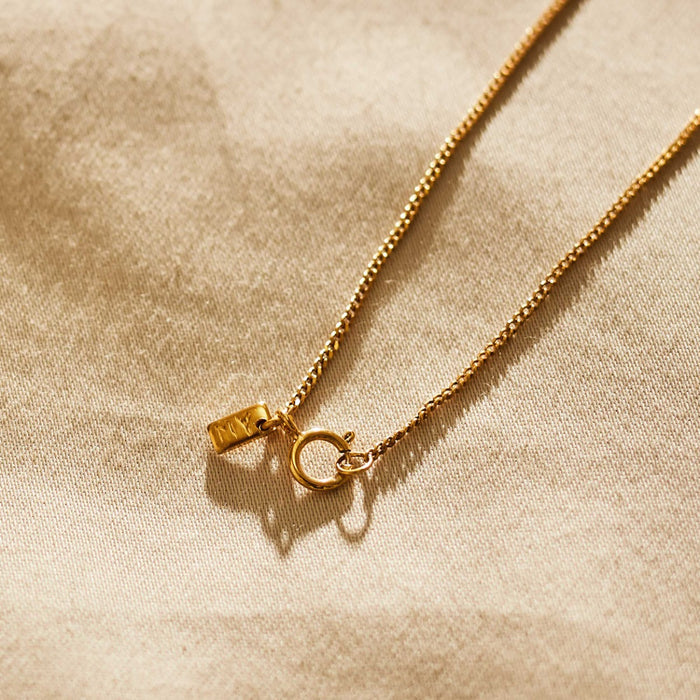 Personalised Heart Gold-Plated Disc Necklace