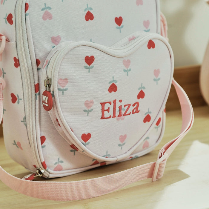 Personalised Heart Pocket All-Over Print Lunch Bag