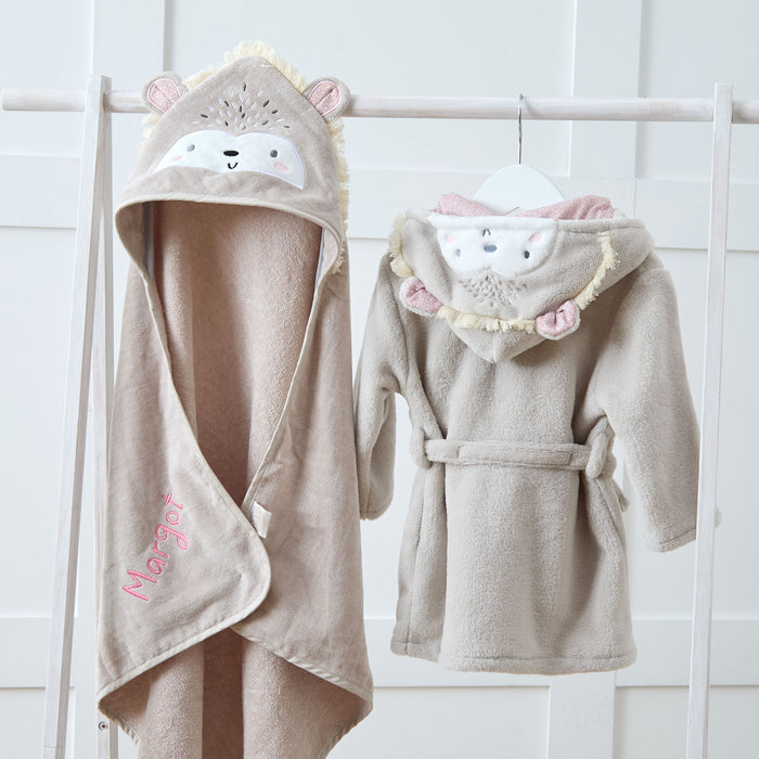Personalised Hedgehog Splash & Snuggle Gift Set