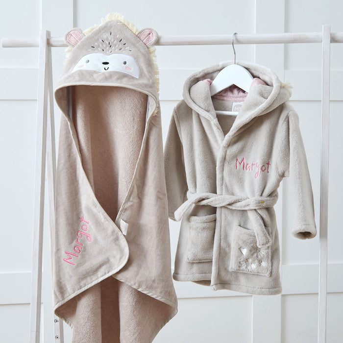 Personalised Hedgehog Splash & Snuggle Gift Set