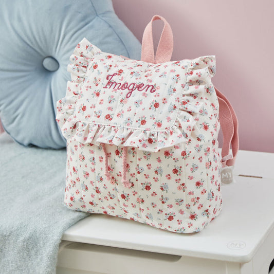 Personalised Heritage Floral Ditsy Mini Backpack