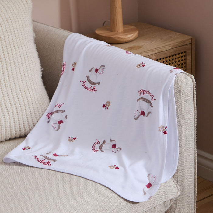 Personalised Heritage Horse Jersey Blanket