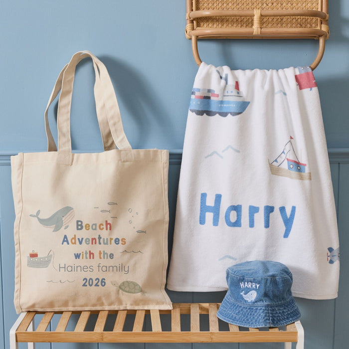 Personalised High Tide Beach Gift Set
