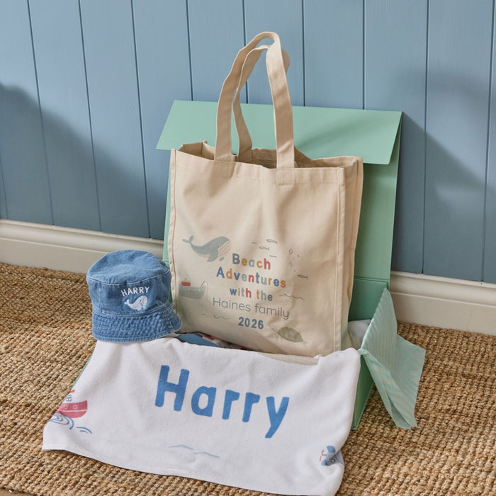 Personalised High Tide Beach Gift Set