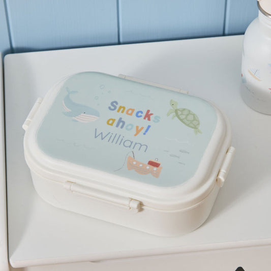 Personalised High Tide Sea Creature Neutral Lunch Box