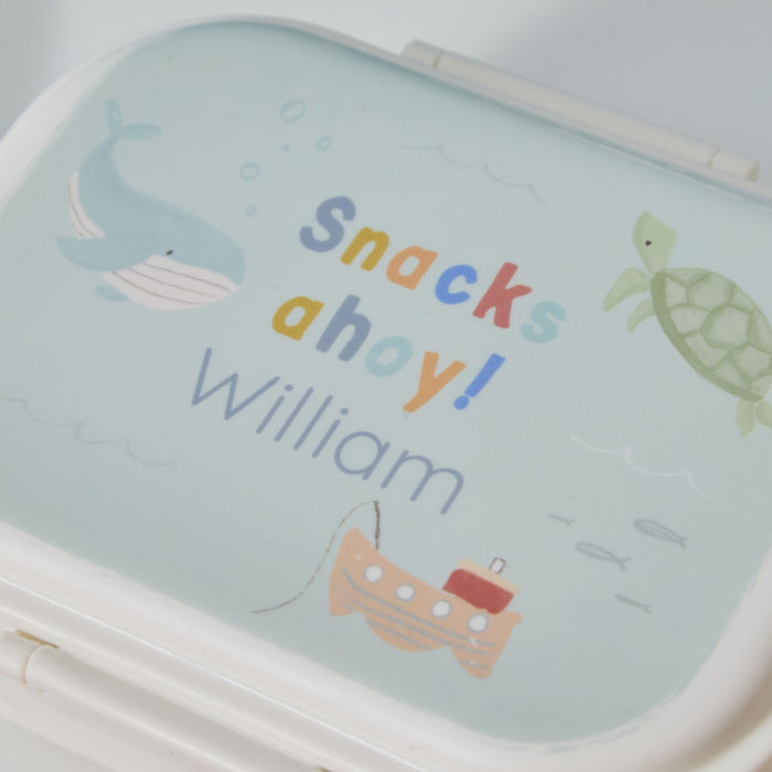 Personalised High Tide Sea Creature Neutral Lunch Box