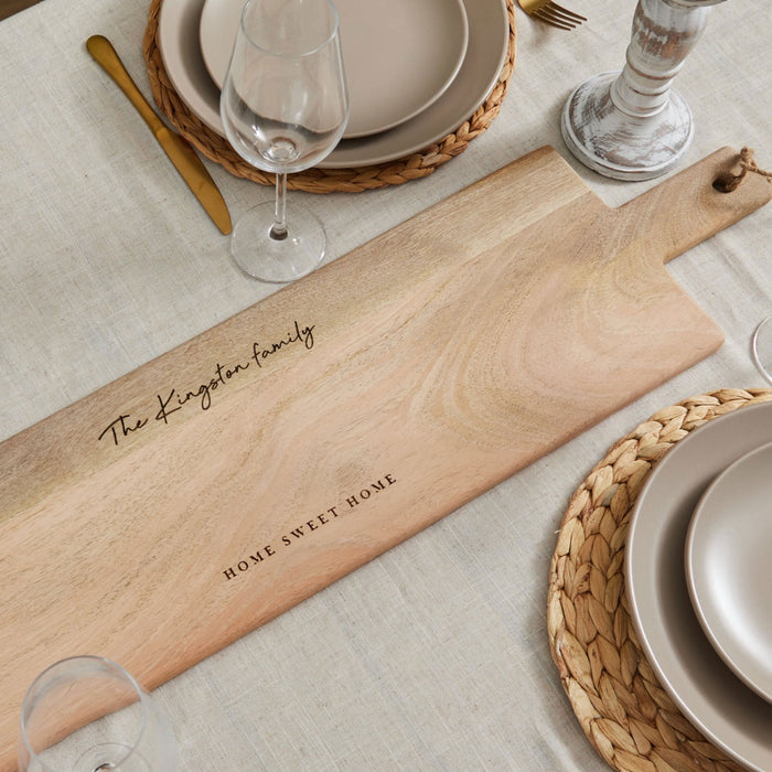Personalised Home Sweet Home Long Paddle Board