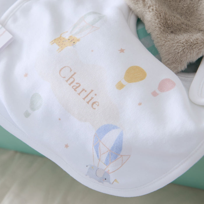 Personalised Hot Air Balloon New Baby Gift Set