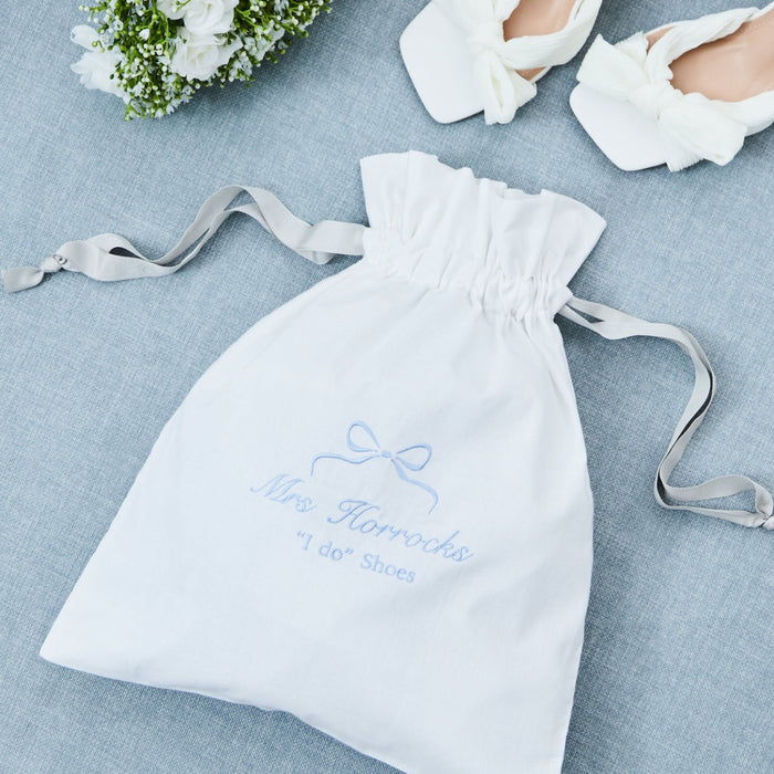 Personalised 'I Do' Shoes Dust bag for the Bride