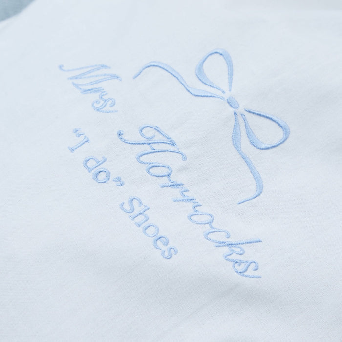 Personalised 'I Do' Shoes Dust bag for the Bride