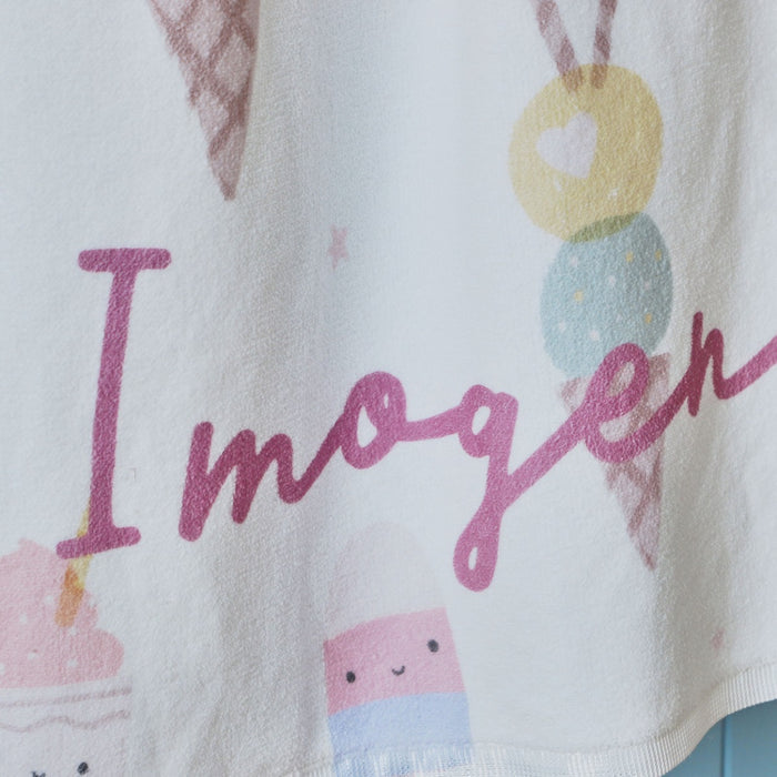 Personalised Ice Cream Beach Towel