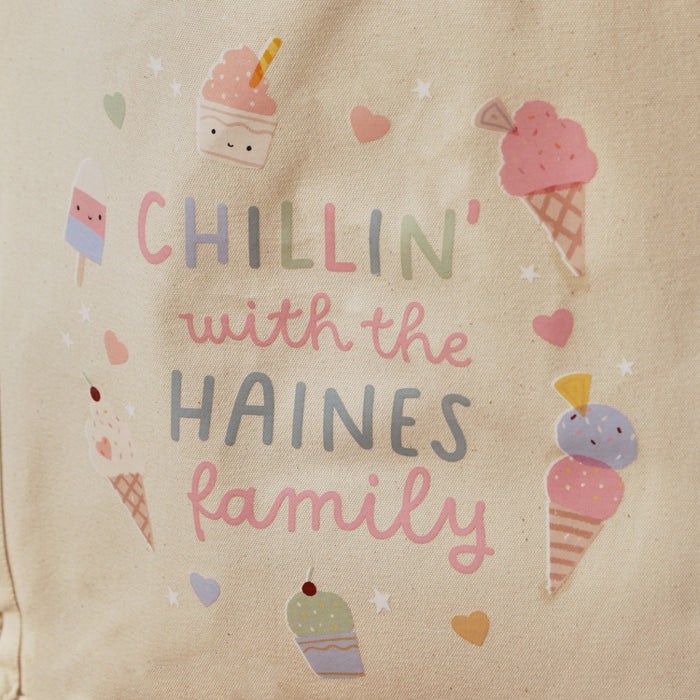 Personalised Ice Cream Tote Bag