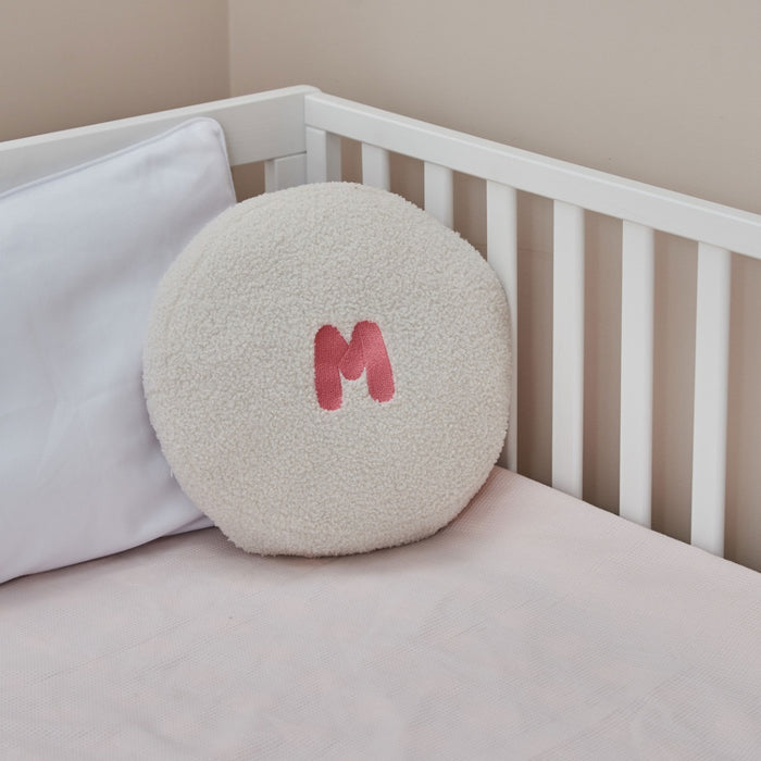 Personalised Initial Round Borg Cushion