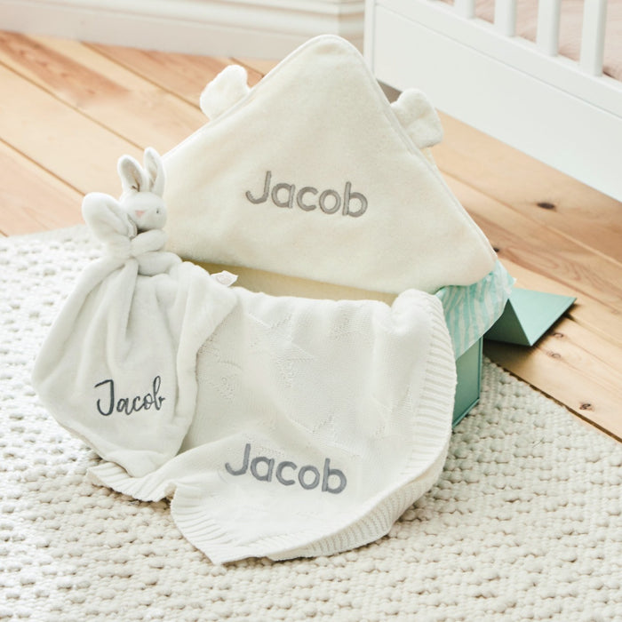 Personalised Ivory Baby Keepsake Box Gift Set