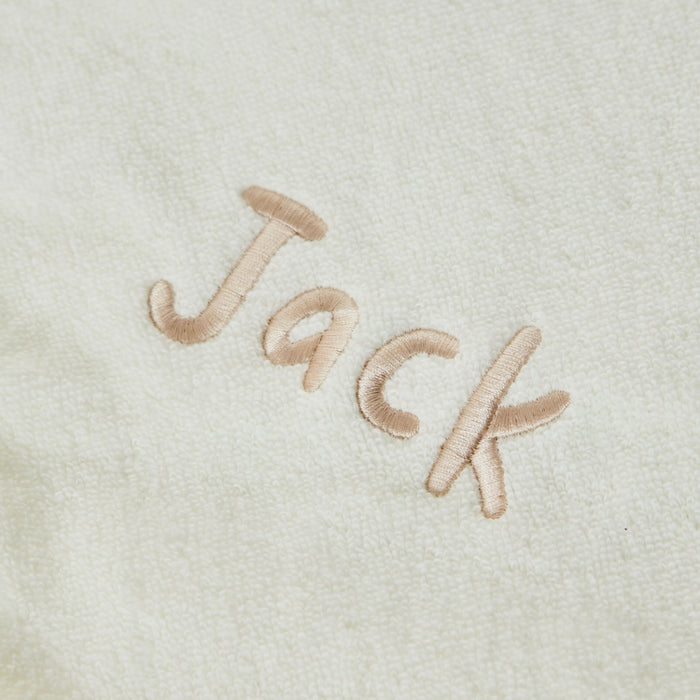 Personalised Ivory Bear Hooded Towel