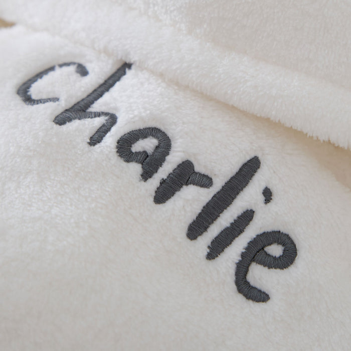 Personalised Ivory Snuggle and Step Gift Set