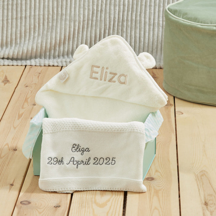 Personalised Ivory Soak & Snooze Gift Set