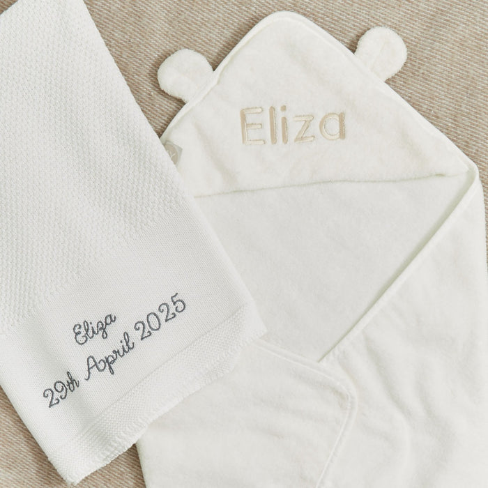 Personalised Ivory Soak & Snooze Gift Set