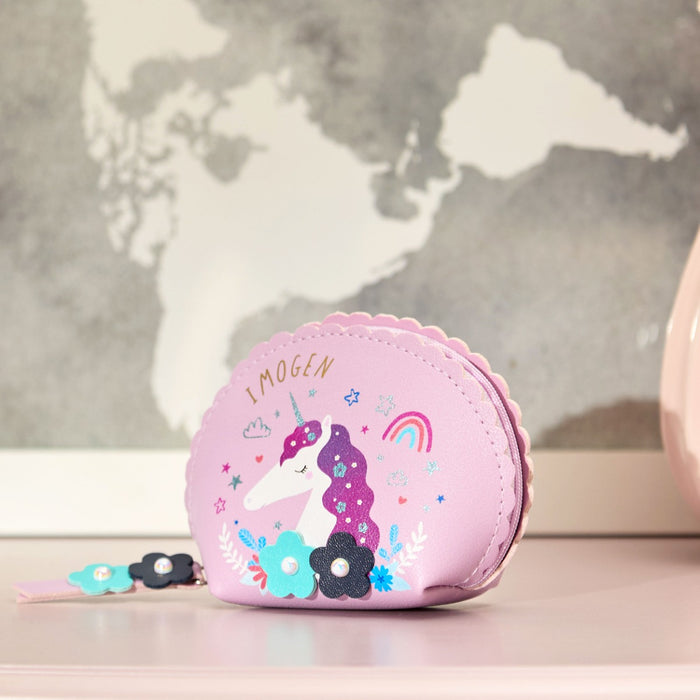 Personalised Janod Dreamland Unicorn Purse