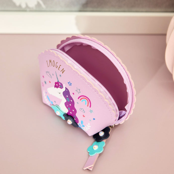 Personalised Janod Dreamland Unicorn Purse