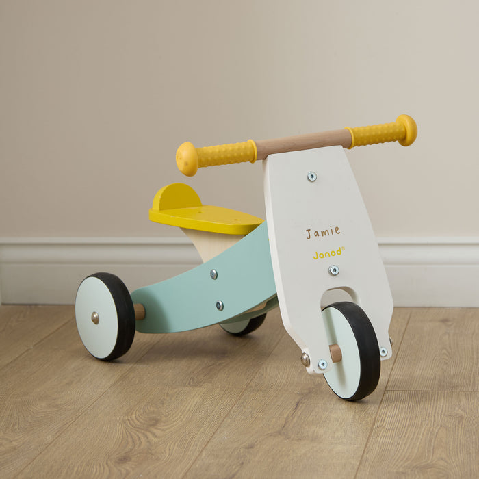 Personalised Janod Wooden Trike