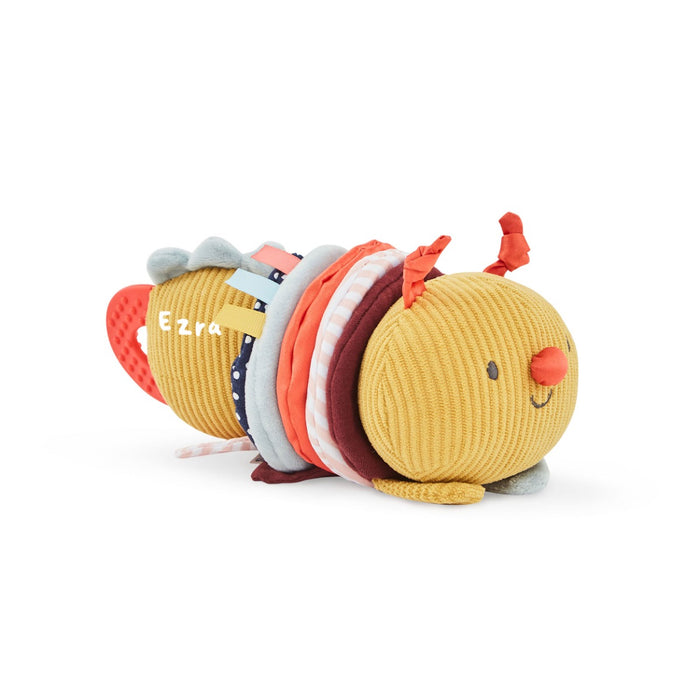 Personalised Just Bee Kids Activity Wiggle Back Caterpillar Toy