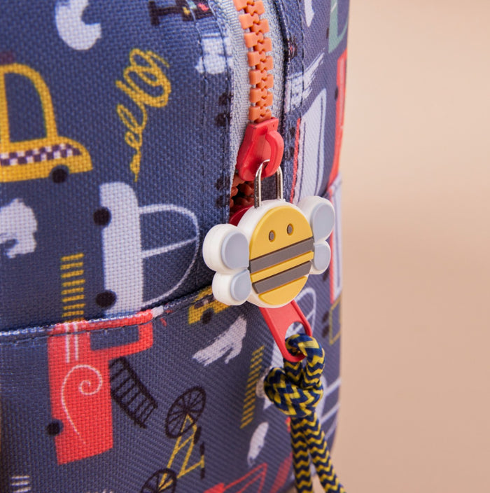 Personalised Just Bee Kids Blue Transport Lunch Bag