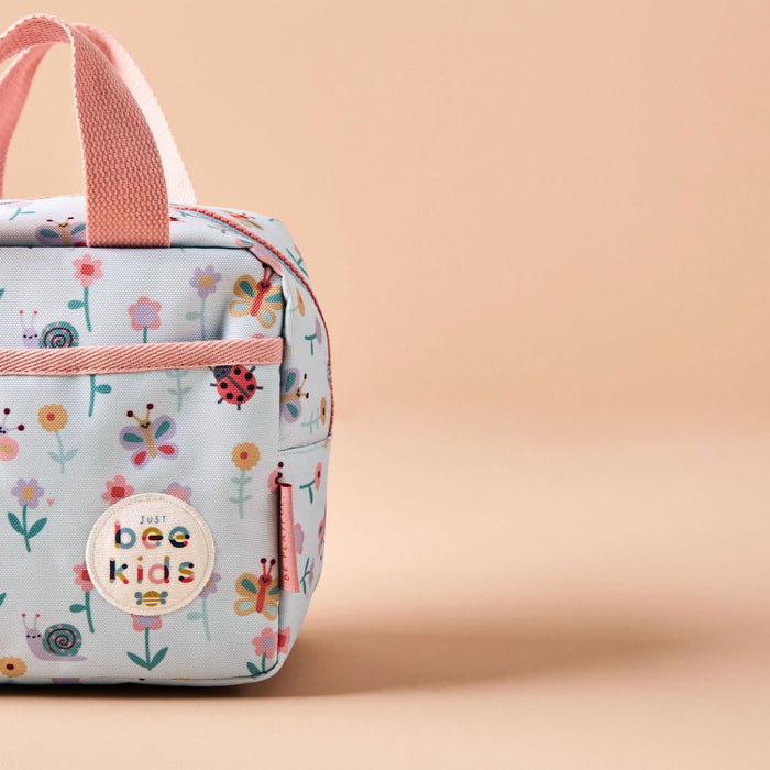 Personalised Just Bee Kids Floral Garden Lunch Bag