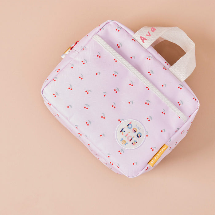 Personalised Just Bee Kids Pink Cherry Lunch Bag