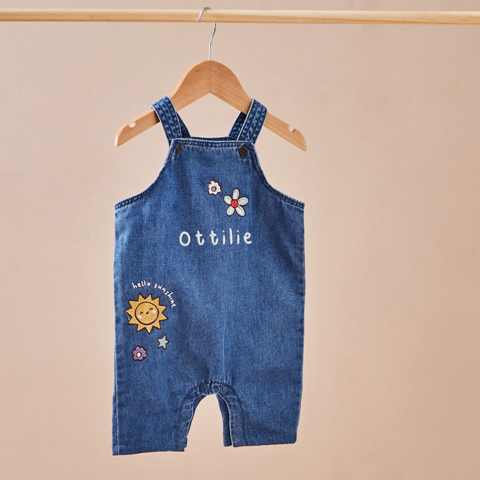 Personalised Just Bee Kids Short Dungarees