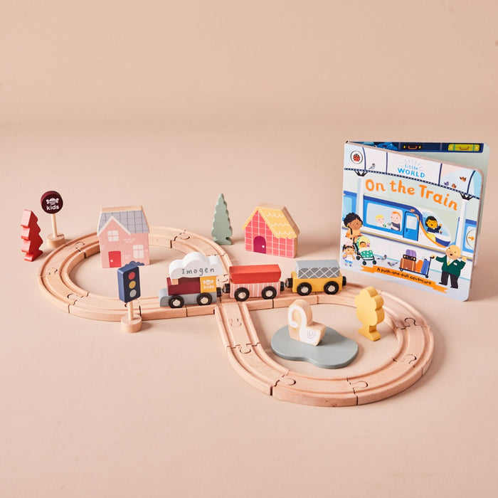 Personalised Just Bee Kids Train Driver Read & Play Gift Set