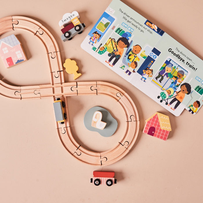 Personalised Just Bee Kids Train Driver Read & Play Gift Set