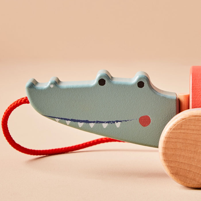 Personalised Just Bee Kids Wooden Crocodile Pull Along Toy FSC®