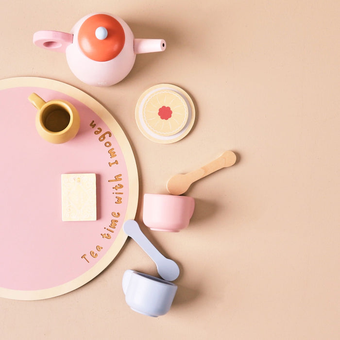 Personalised Just Bee Kids Wooden Tea Set FSC®