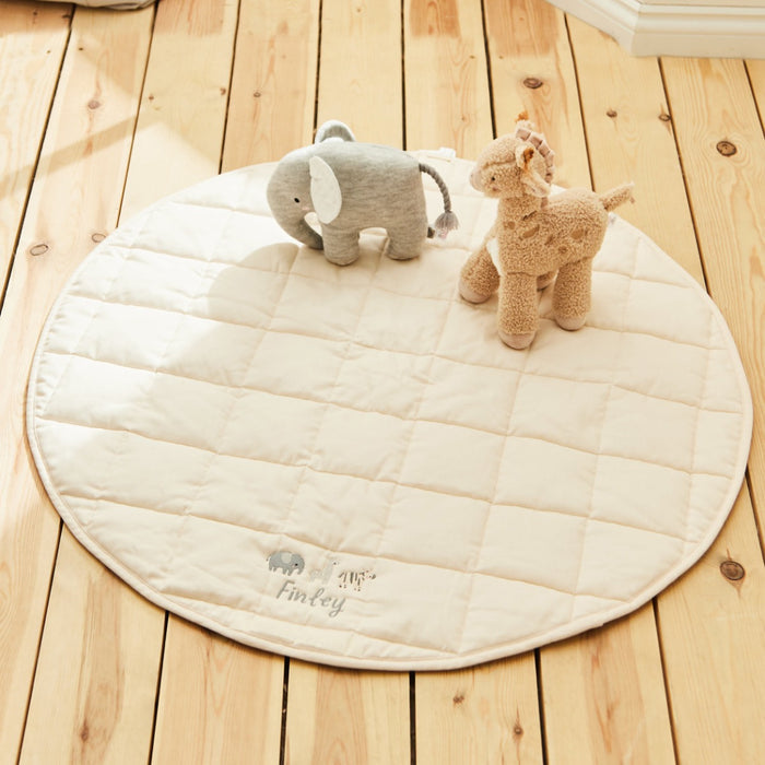 Personalised Kids Concept Safari Embroidered Playmat