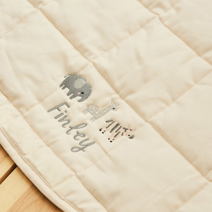Personalised Kids Concept Safari Embroidered Playmat