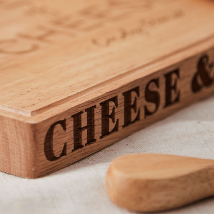 Personalised King or Queen of Cheese Wooden Cheese Board by Made Yours