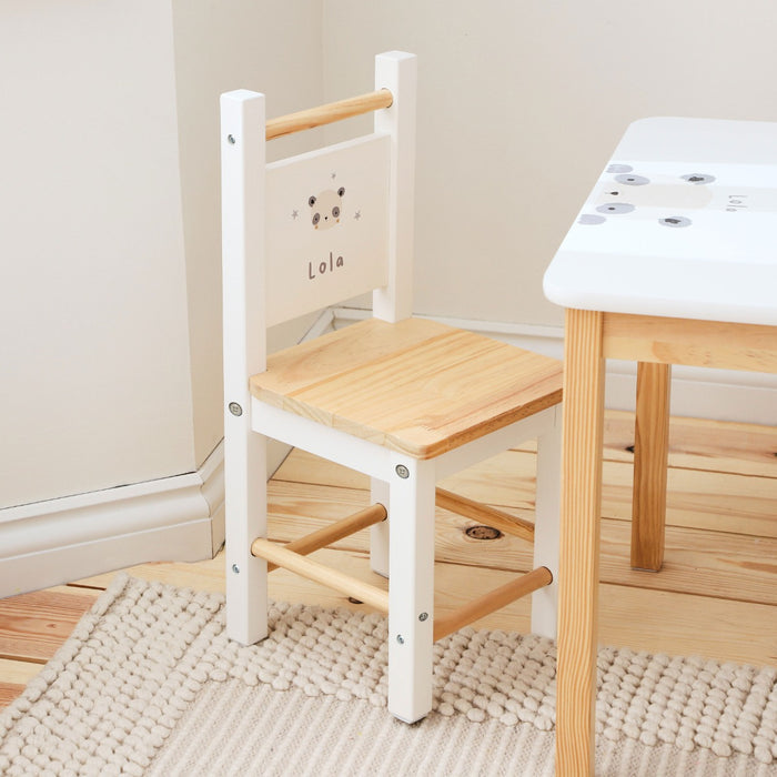 Personalised Koala & Panda Table and Chairs Set