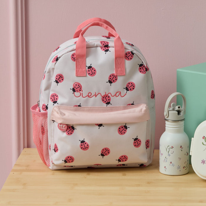Personalised Ladybird Medium Backpack