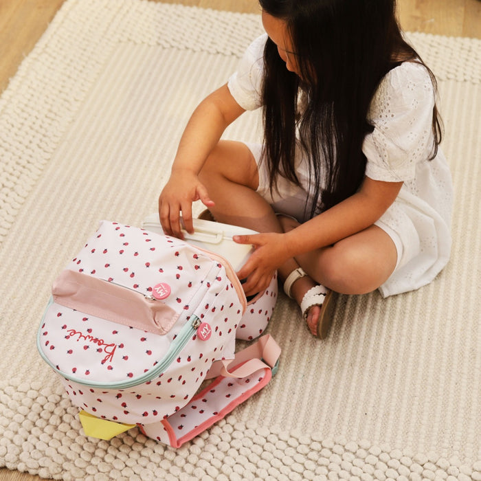 Personalised Ladybird Mini Compartment Backpack