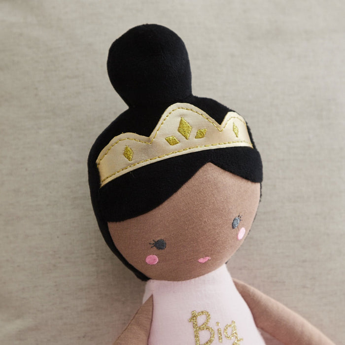 Personalised Large Ballerina Doll Dark Hair